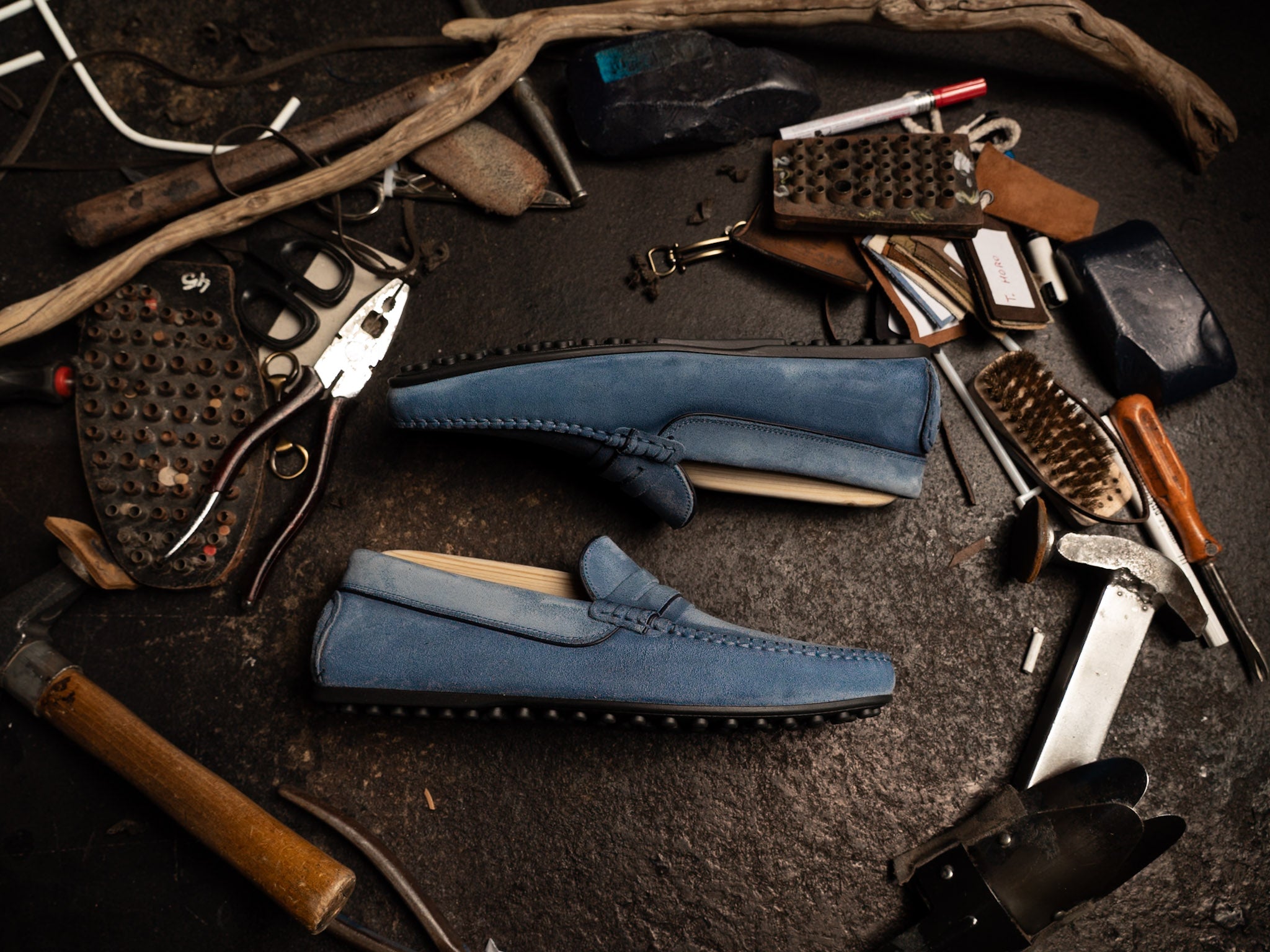 Mocassino chiccos Nabuk Camoscio Blue