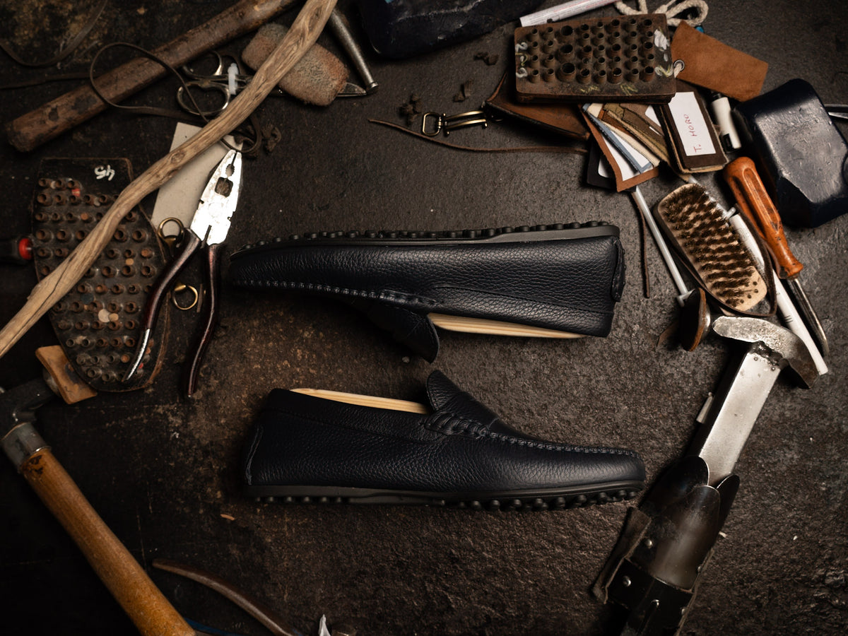 Mocassino chiccos Nabuk Pelle Blue