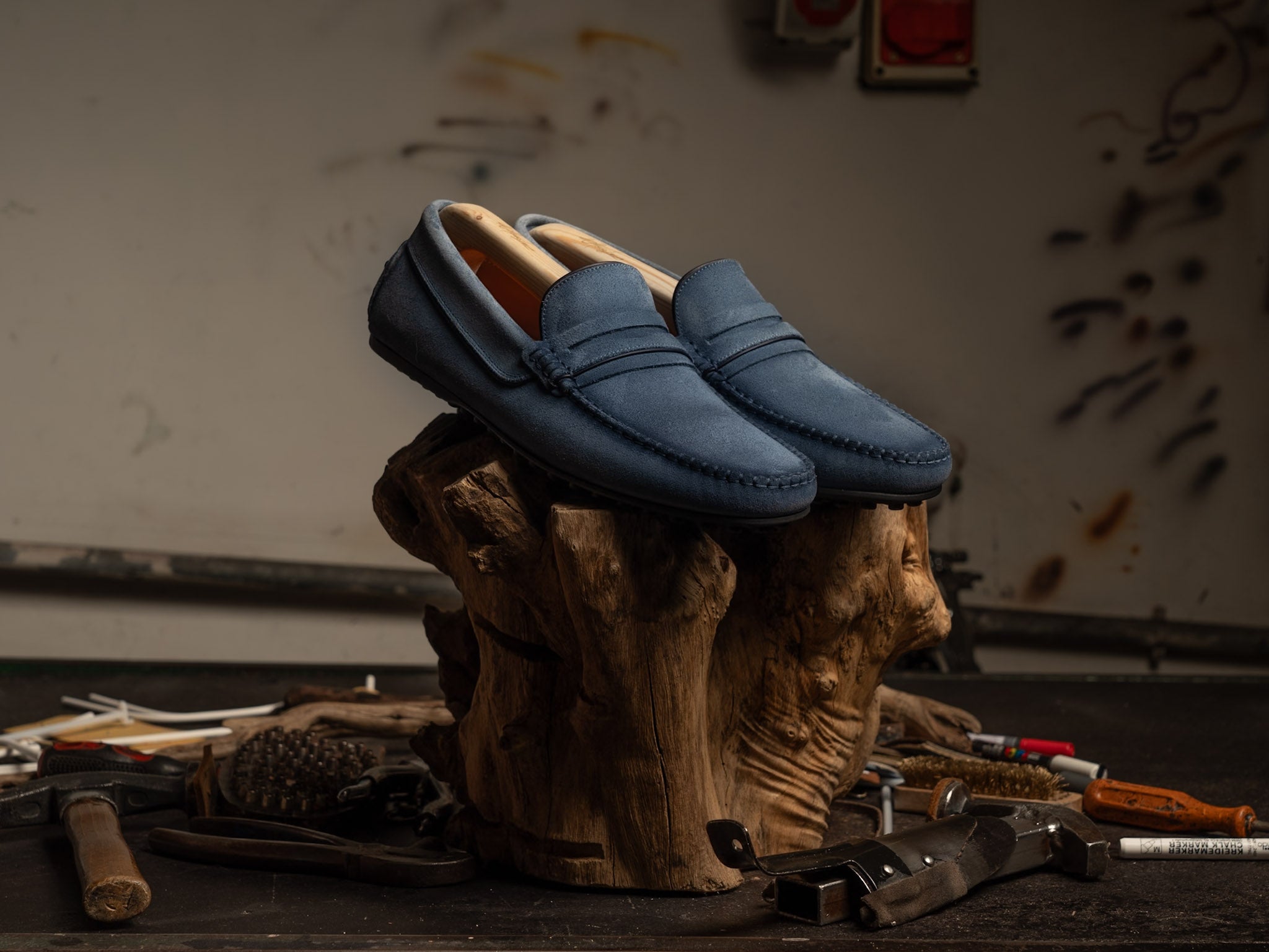 Mocassino chiccos Nabuk Camoscio Blue