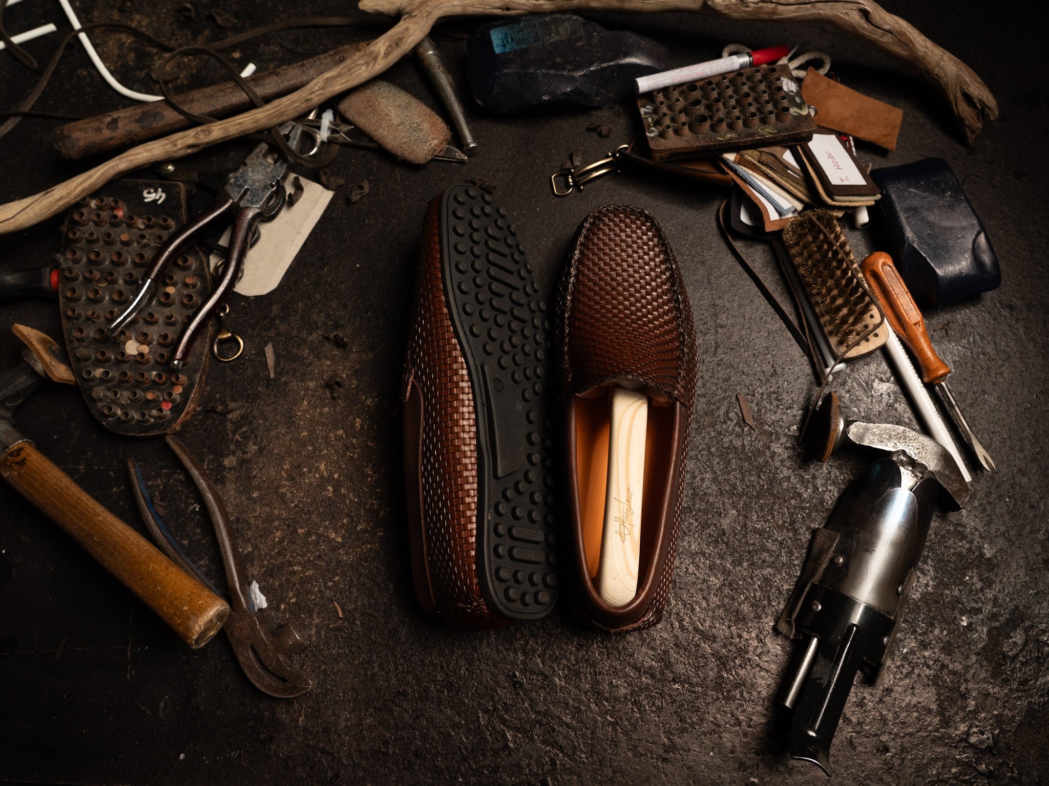 Mocassino in pelle Marrone
