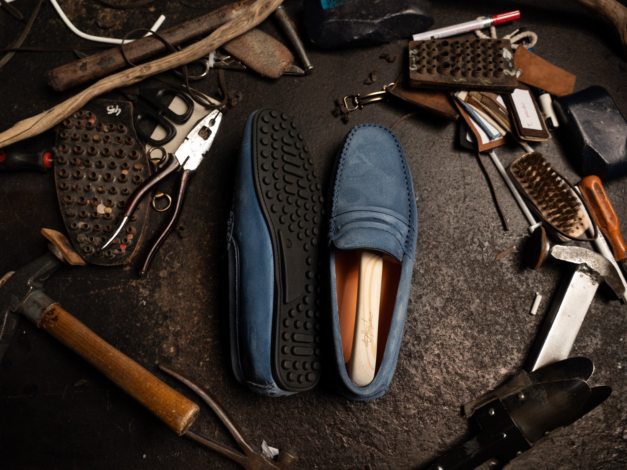 Mocassino chiccos Nabuk Camoscio Blue