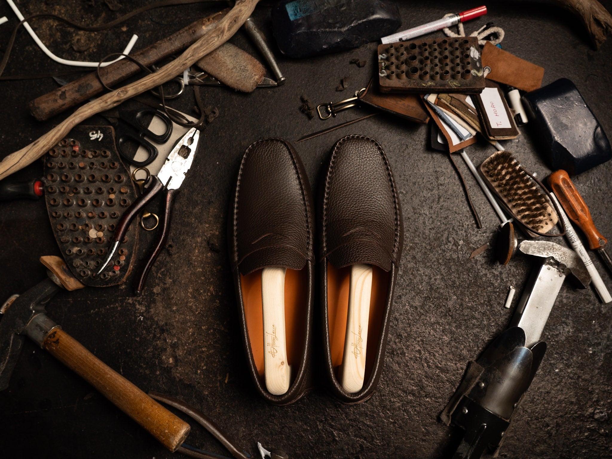 Mocassino in pelle Marrone
