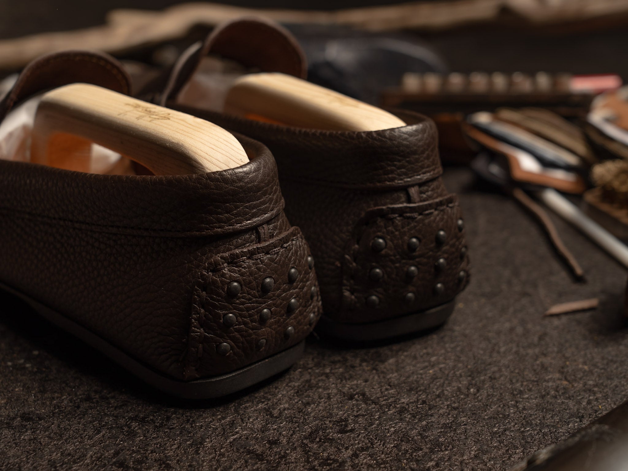 Mocassino in pelle Marrone