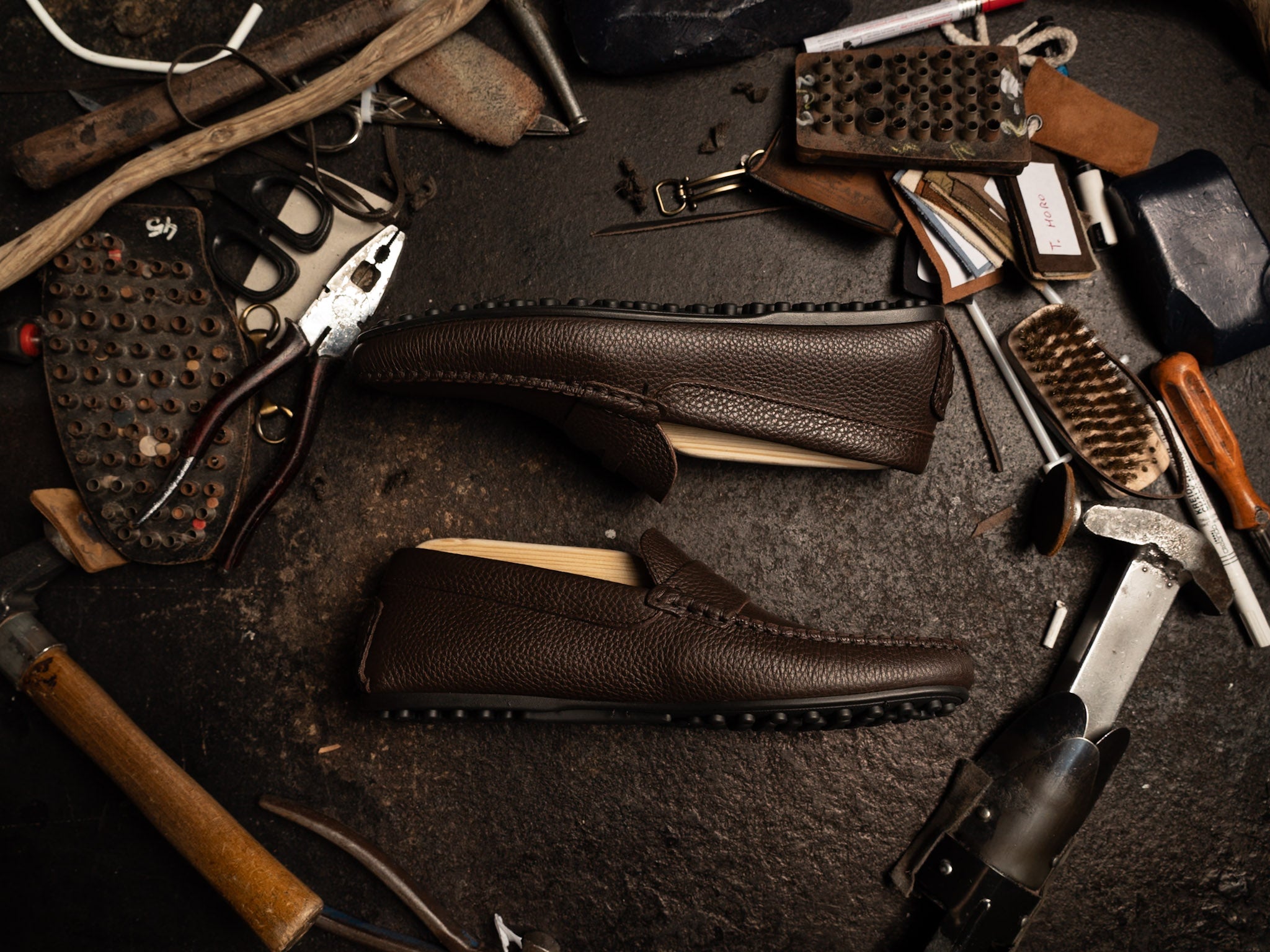 Mocassino in pelle Marrone