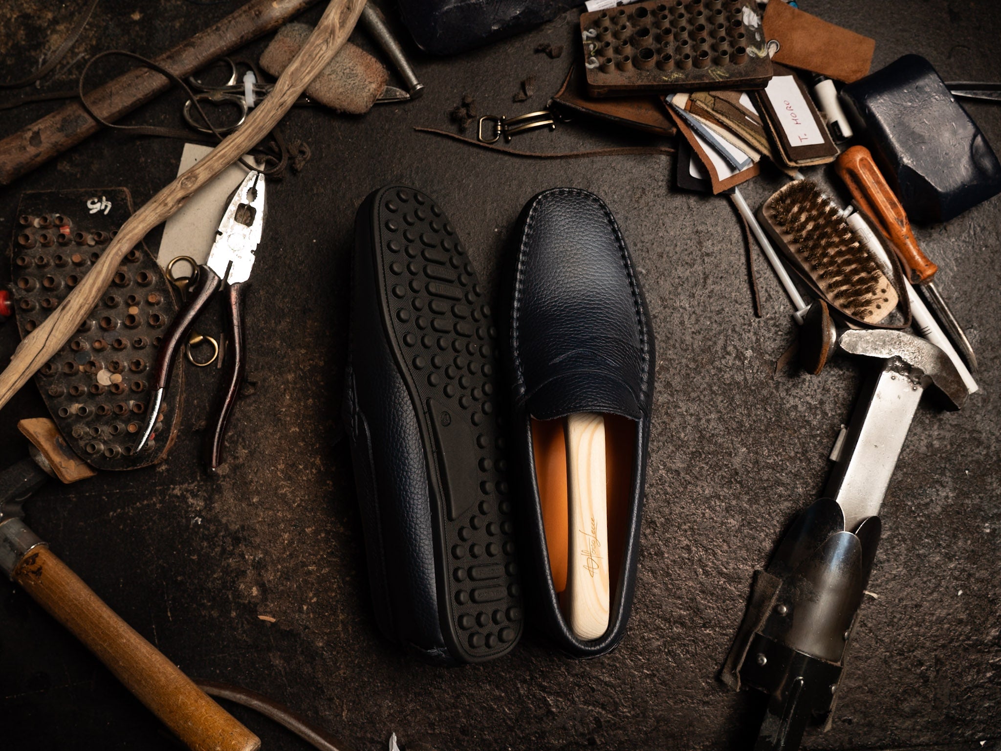 Mocassino chiccos Nabuk Pelle Blue